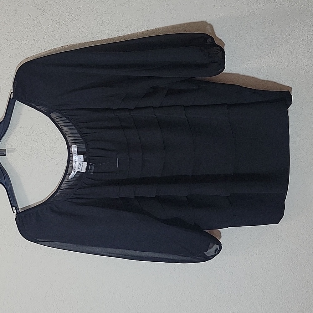 NWT Black Long Sleeve Top
